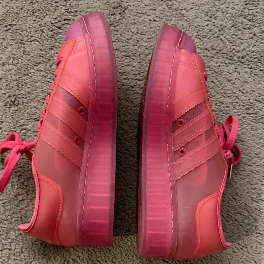 Adidas Superstar Jelly Pink Sneakers — Women’s 9